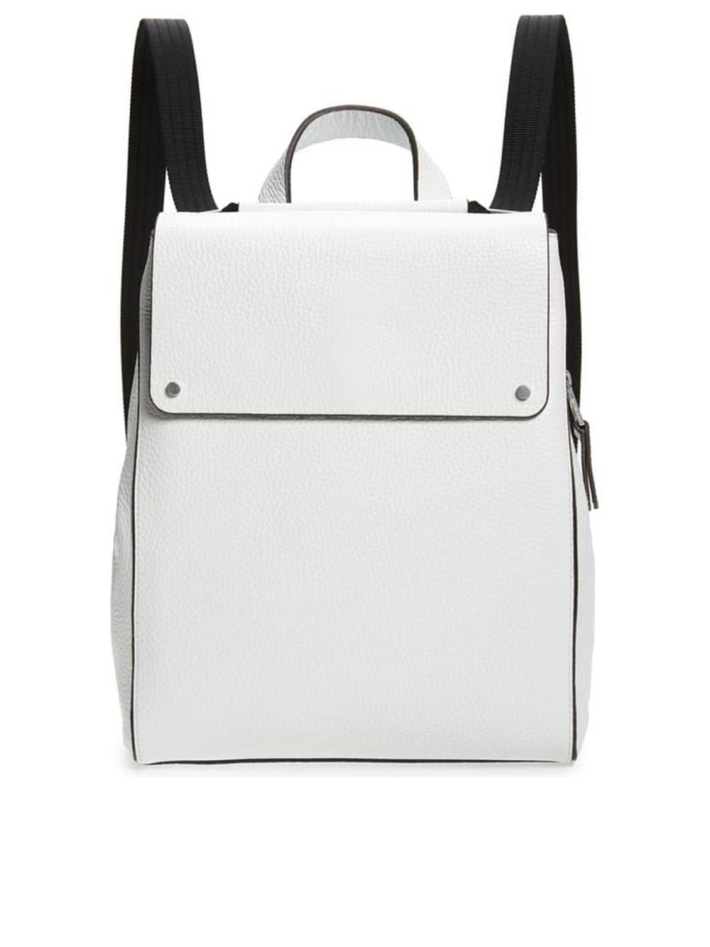 Treasure & Bond Amari Convertible Backpack White Pebbled Leather Bag